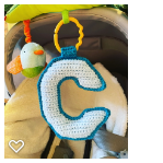 Load image into Gallery viewer, Baby's Alphabet Hanging Rattle
