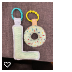 Load image into Gallery viewer, Baby's Alphabet Hanging Rattle