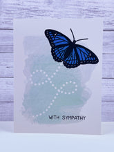 Load image into Gallery viewer, Butterfly in Flight Sympathy Card