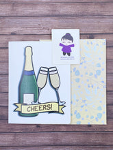 Load image into Gallery viewer, Champagne Cheers Card