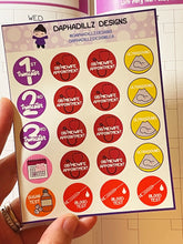 Load image into Gallery viewer, Pregnancy Milestones Sticker Sheet