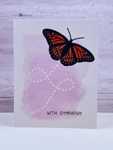 Load image into Gallery viewer, Butterfly in Flight Sympathy Card