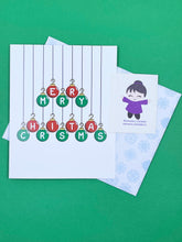 Load image into Gallery viewer, Merry Christmas Balls Card