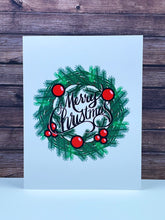 Load image into Gallery viewer, Christmas Wreath Card