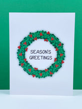 Load image into Gallery viewer, Season’s Greetings Wreath Card