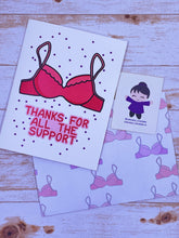 Load image into Gallery viewer, Support Bra Card