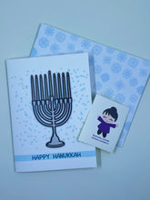 Load image into Gallery viewer, Menorah Hanukkah Card