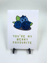 Load image into Gallery viewer, You&#39;re My Berry Favourite Blueberry Card
