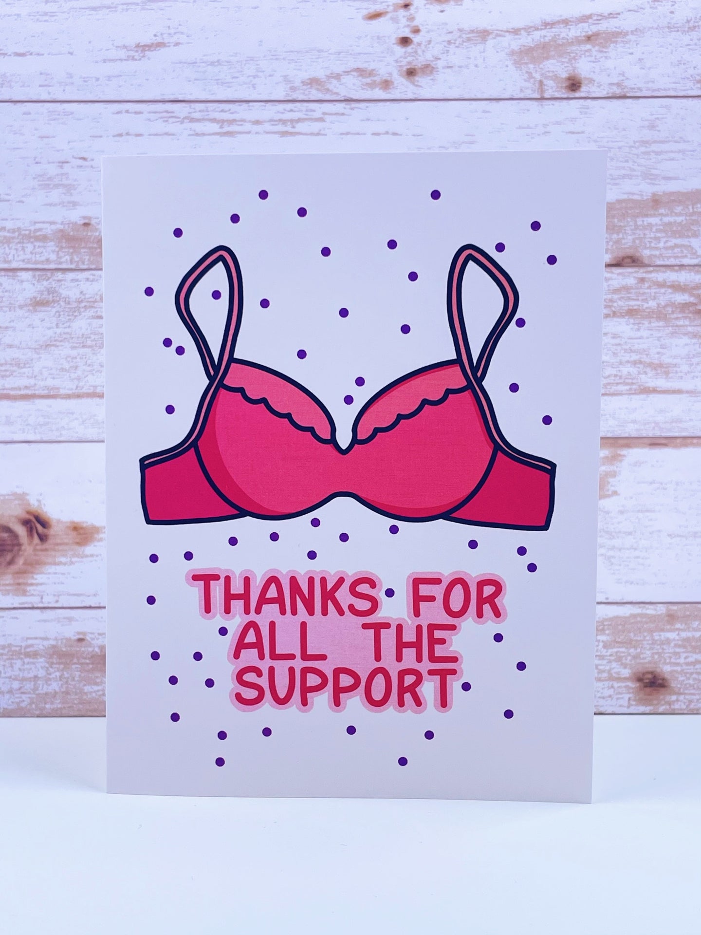 Support Bra Card