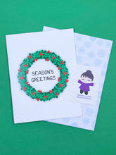Load image into Gallery viewer, Season’s Greetings Wreath Card
