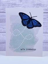 Load image into Gallery viewer, Butterfly in Flight Sympathy Card

