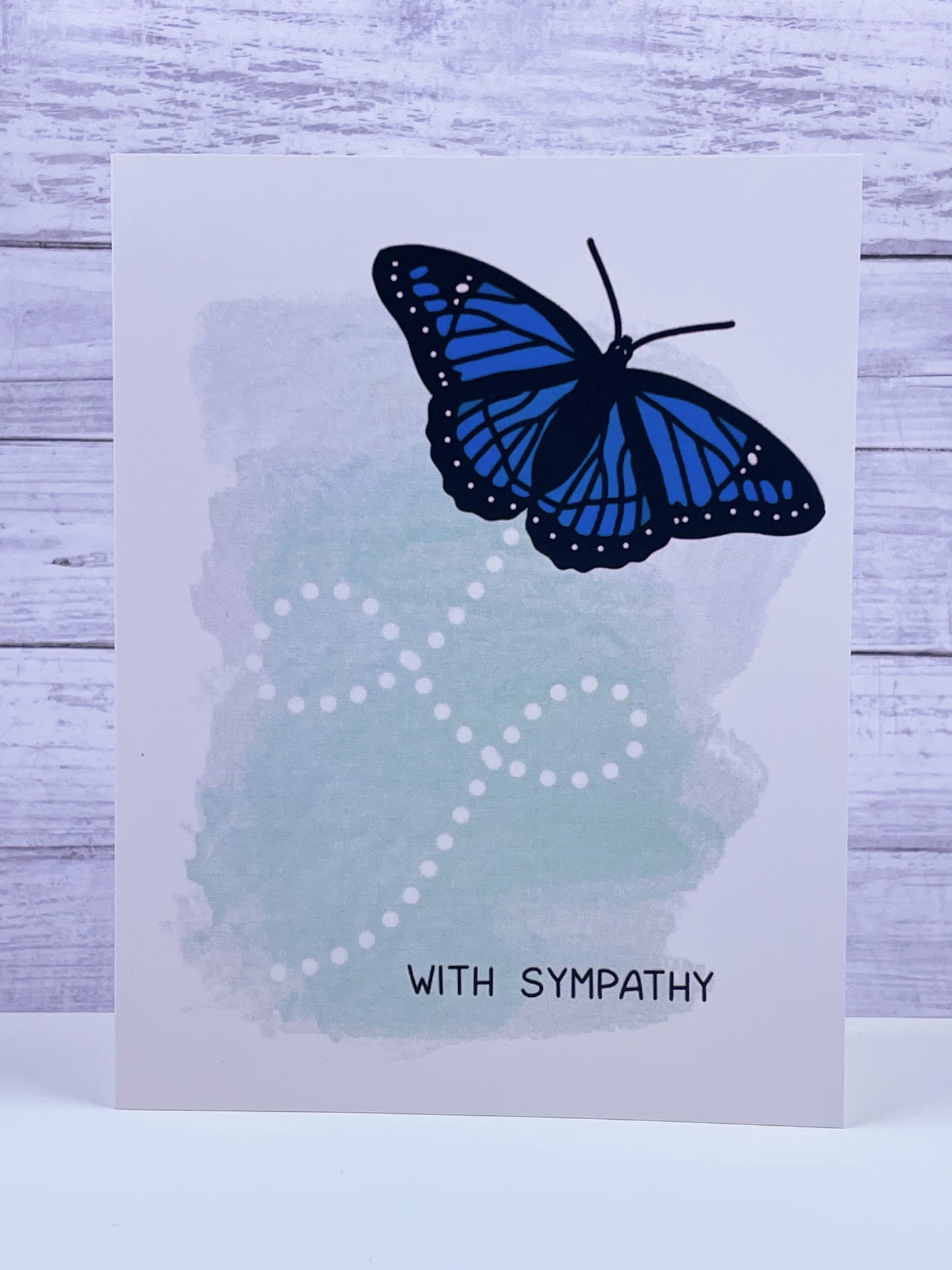 Butterfly in Flight Sympathy Card