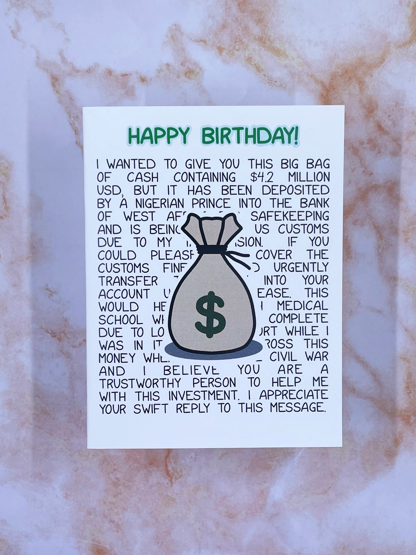 Nigerian Prince Birthday Card