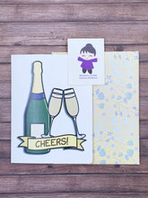 Load image into Gallery viewer, Champagne Cheers Card
