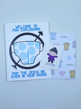 Load image into Gallery viewer, Poo Explosion Games Baby Card
