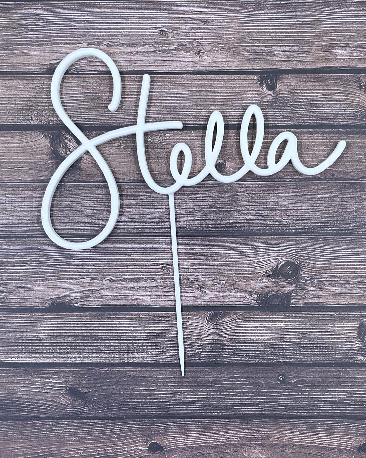 Custom Cake Topper - Single Name