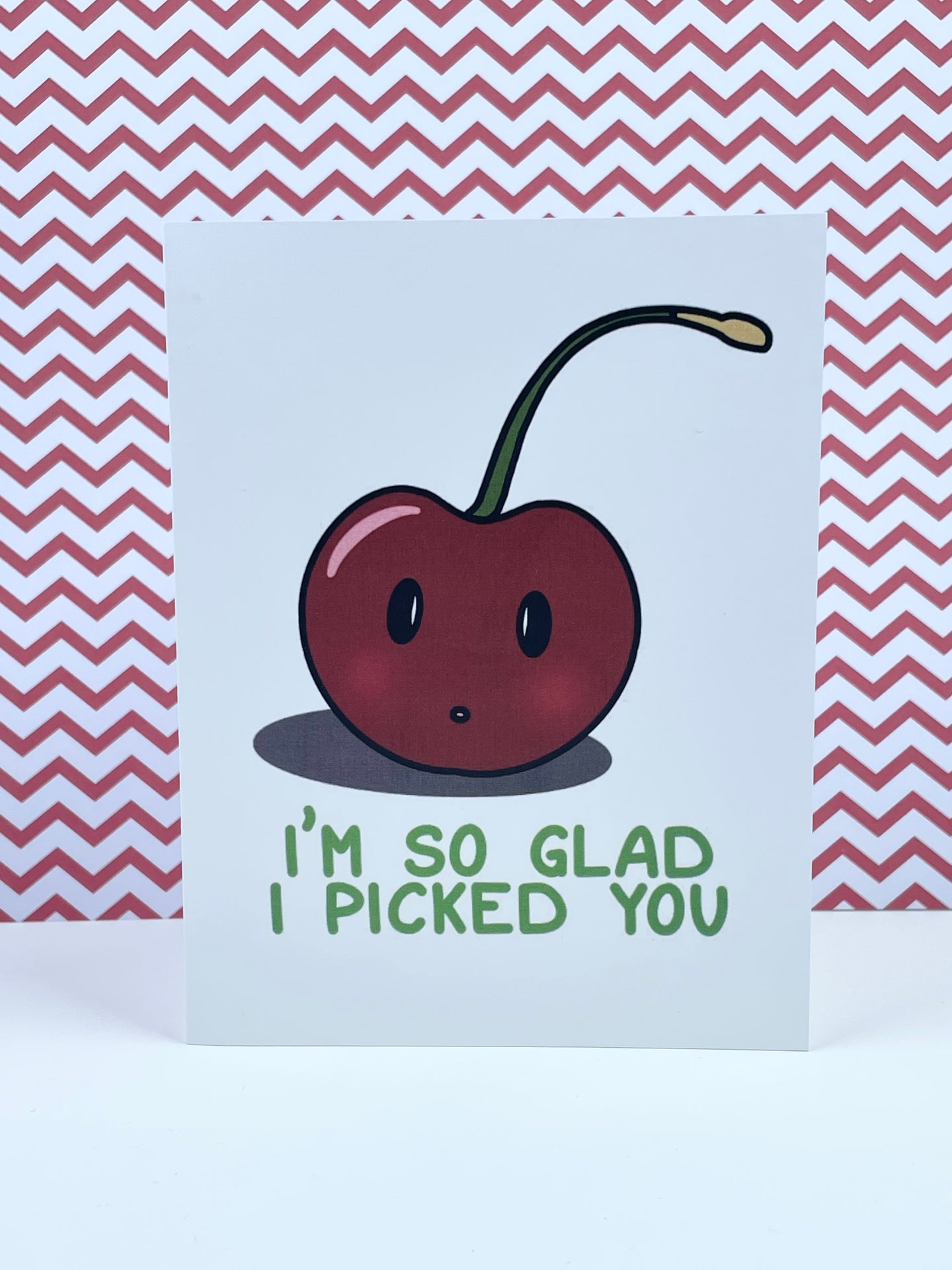 I Pick You Cherry Card