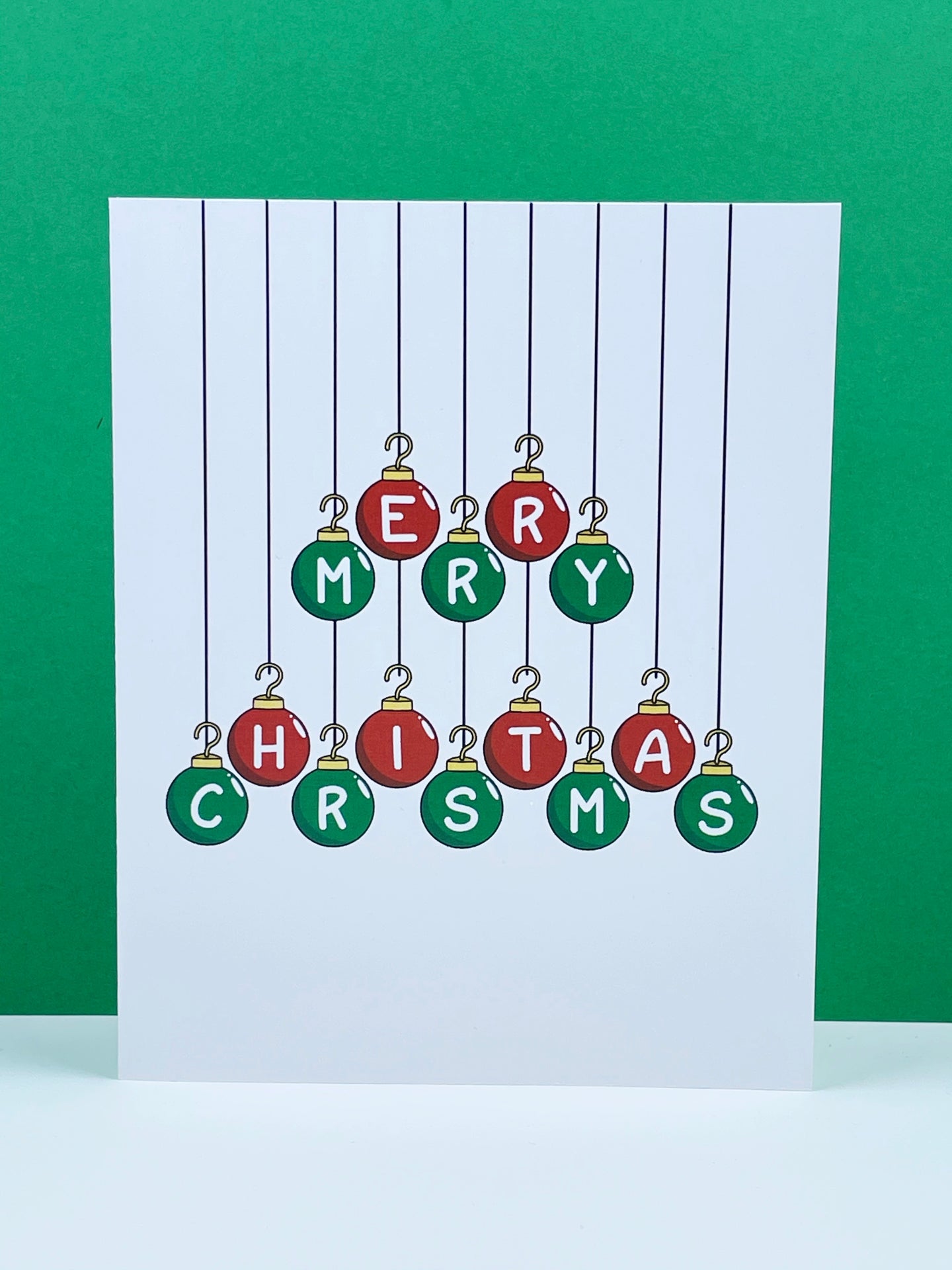 Merry Christmas Balls Card