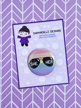 Load image into Gallery viewer, Aviator Pronouns Pin
