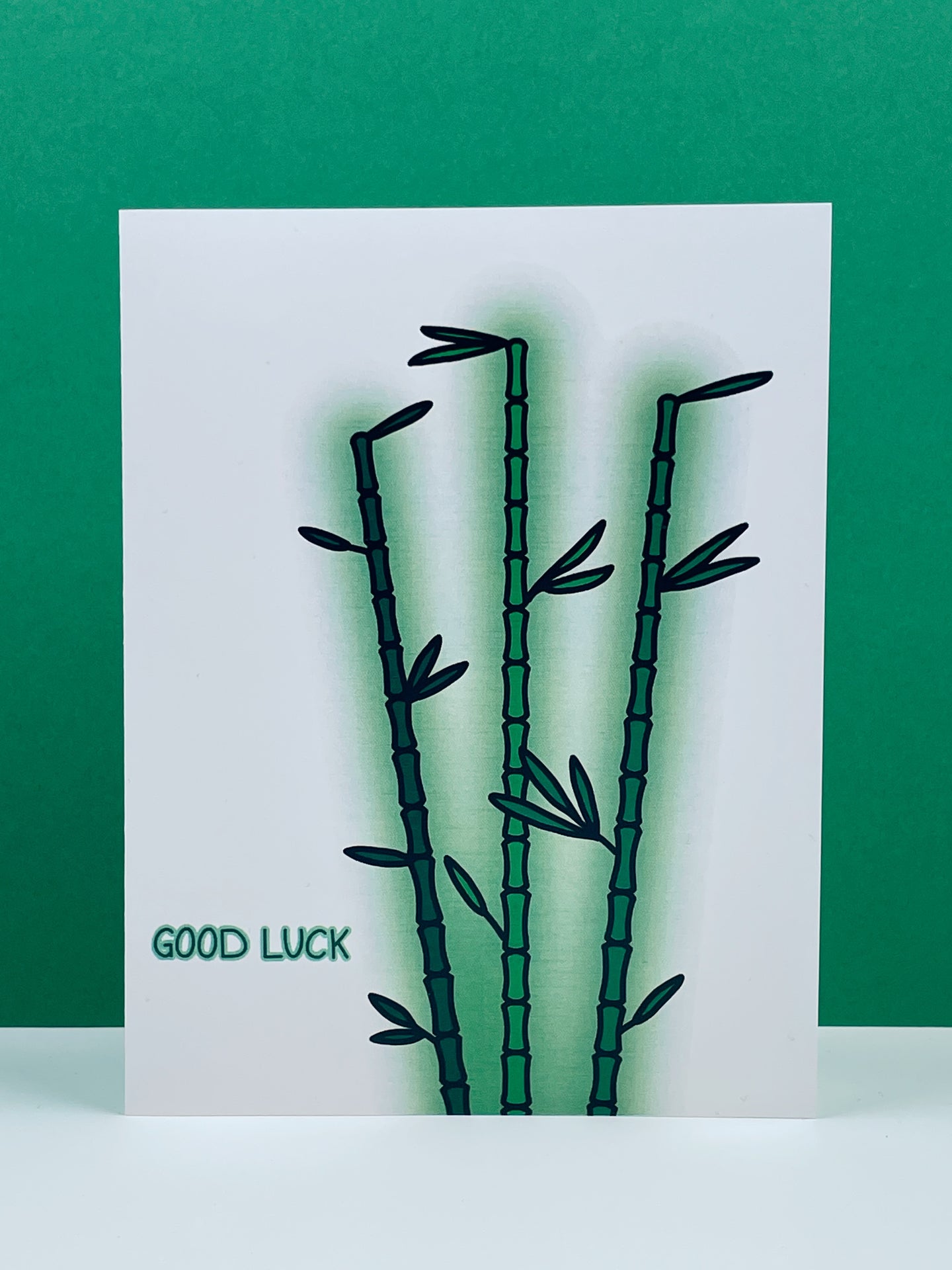 Good Luck Bamboo Card