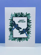Load image into Gallery viewer, Dragonflies in the Brush Birthday Card
