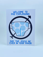 Load image into Gallery viewer, Poo Explosion Games Baby Card
