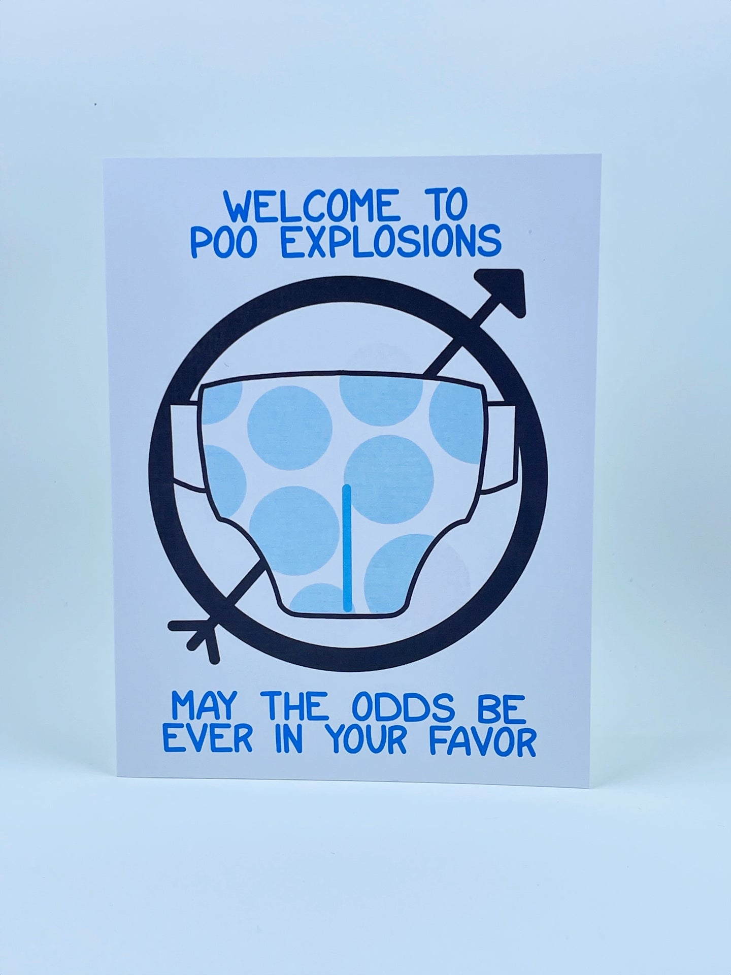 Poo Explosion Games Baby Card
