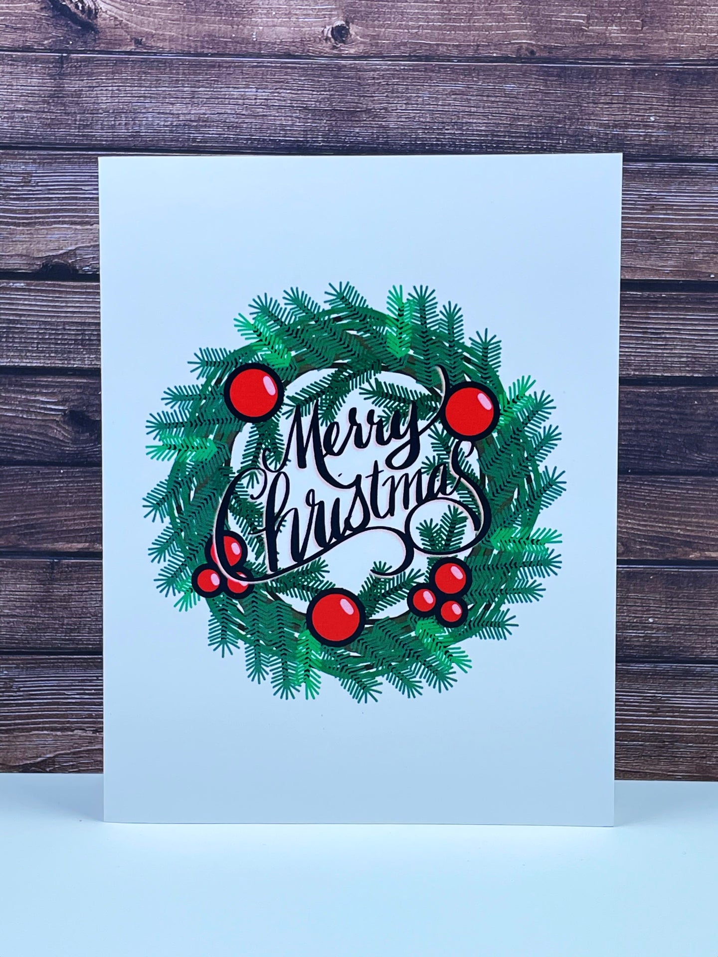 Christmas Wreath Card
