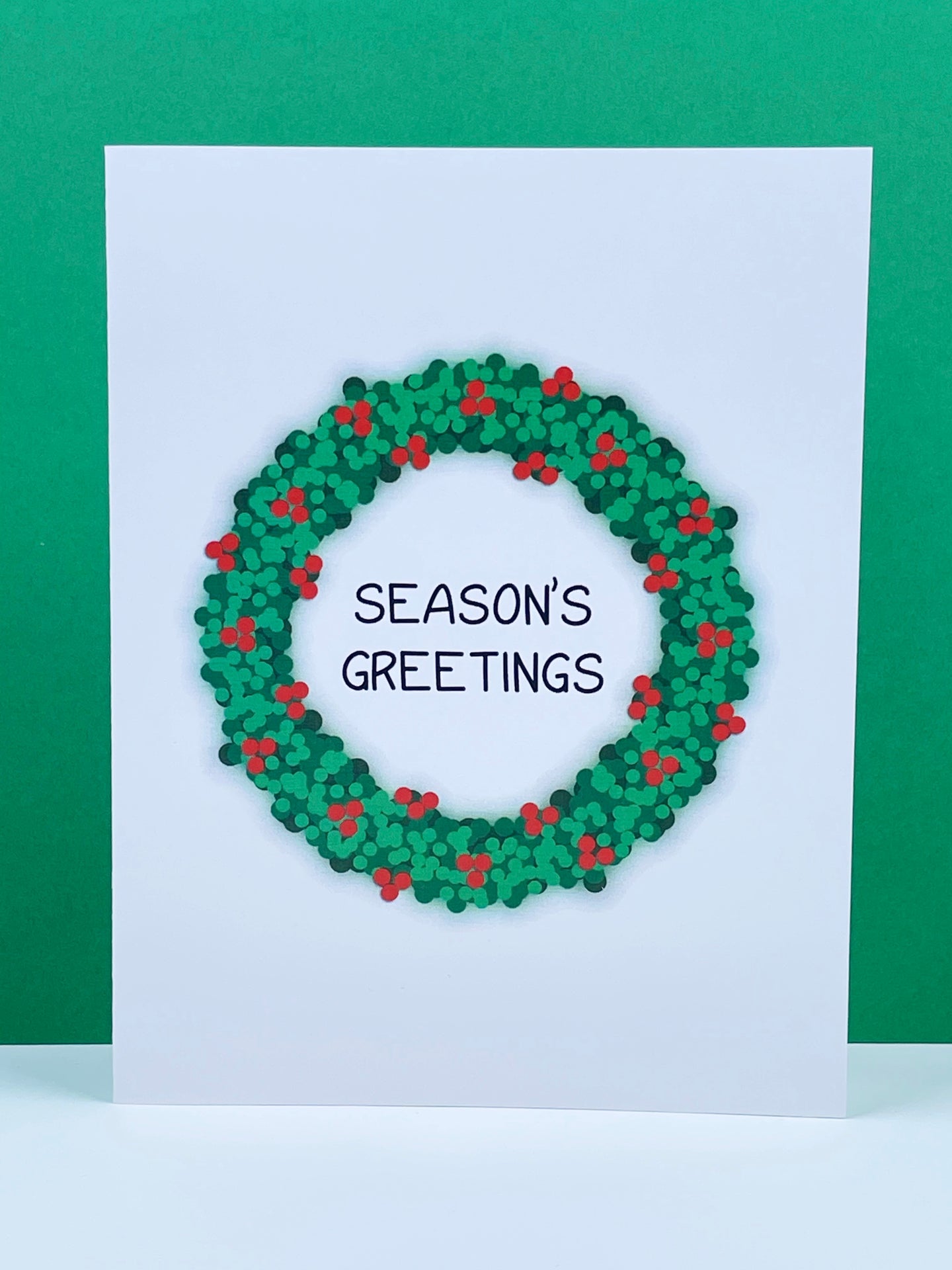 Season’s Greetings Wreath Card