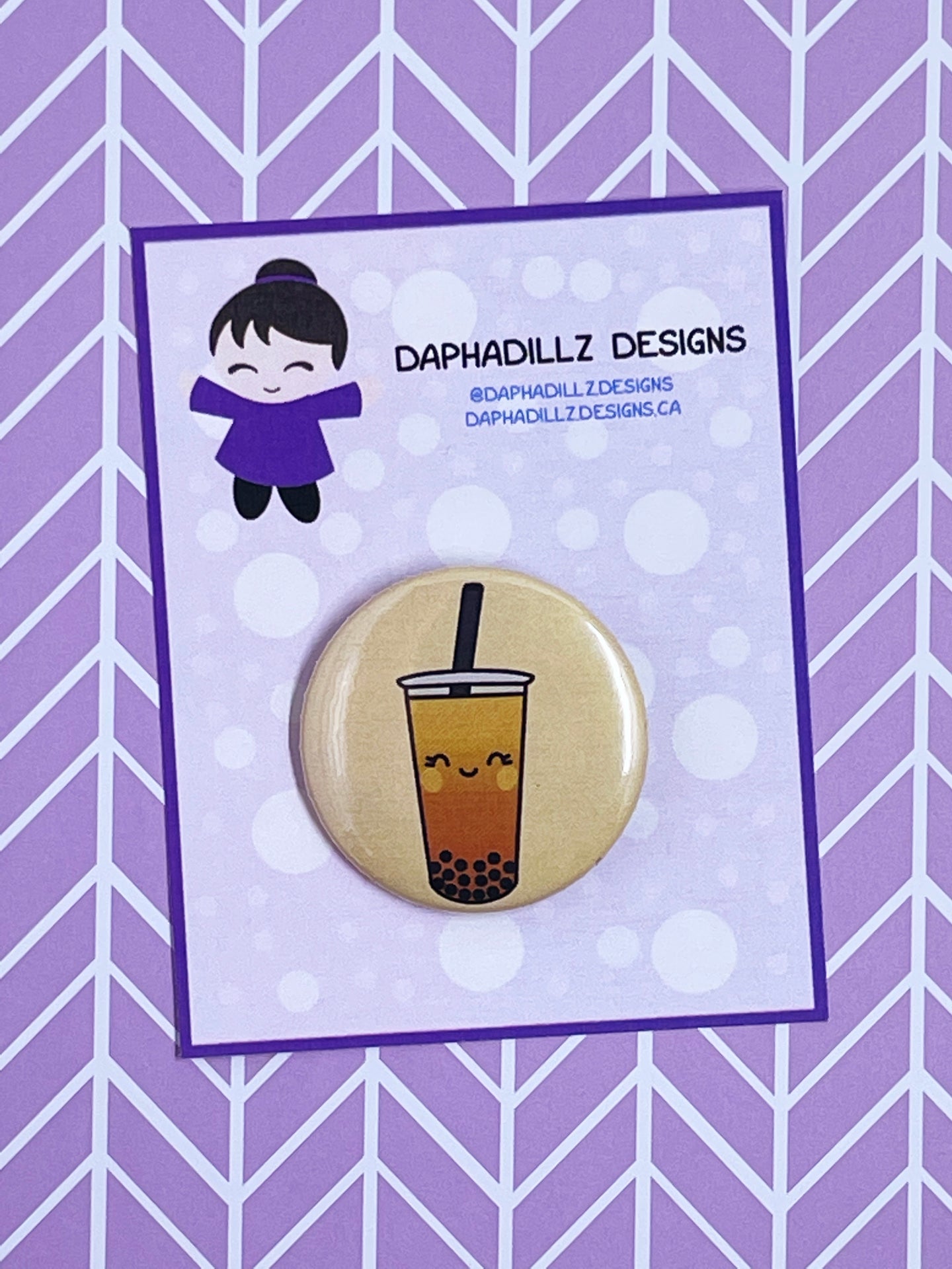 Cute Bubble Tea Pin