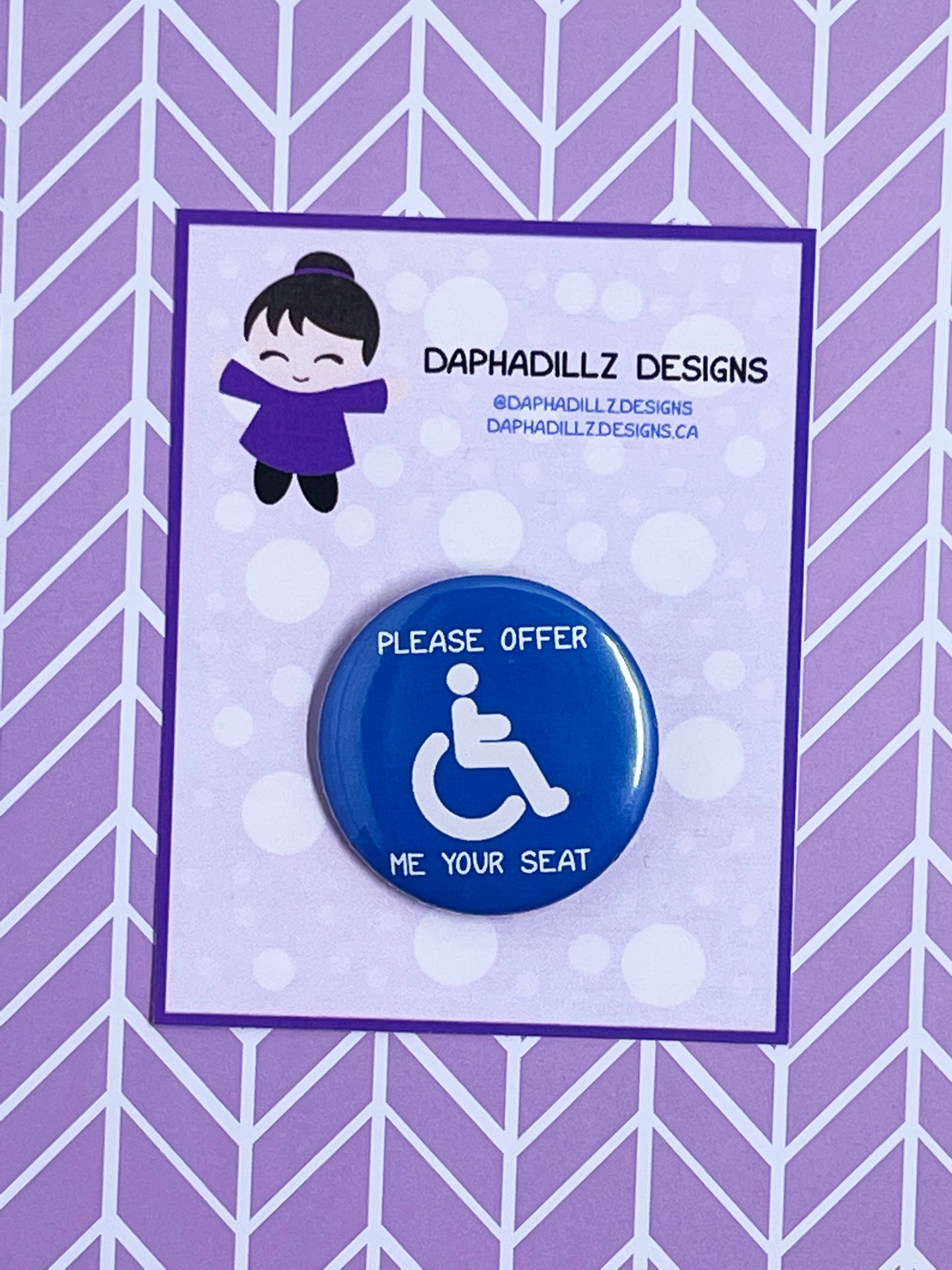 Offer Your Seat Pin