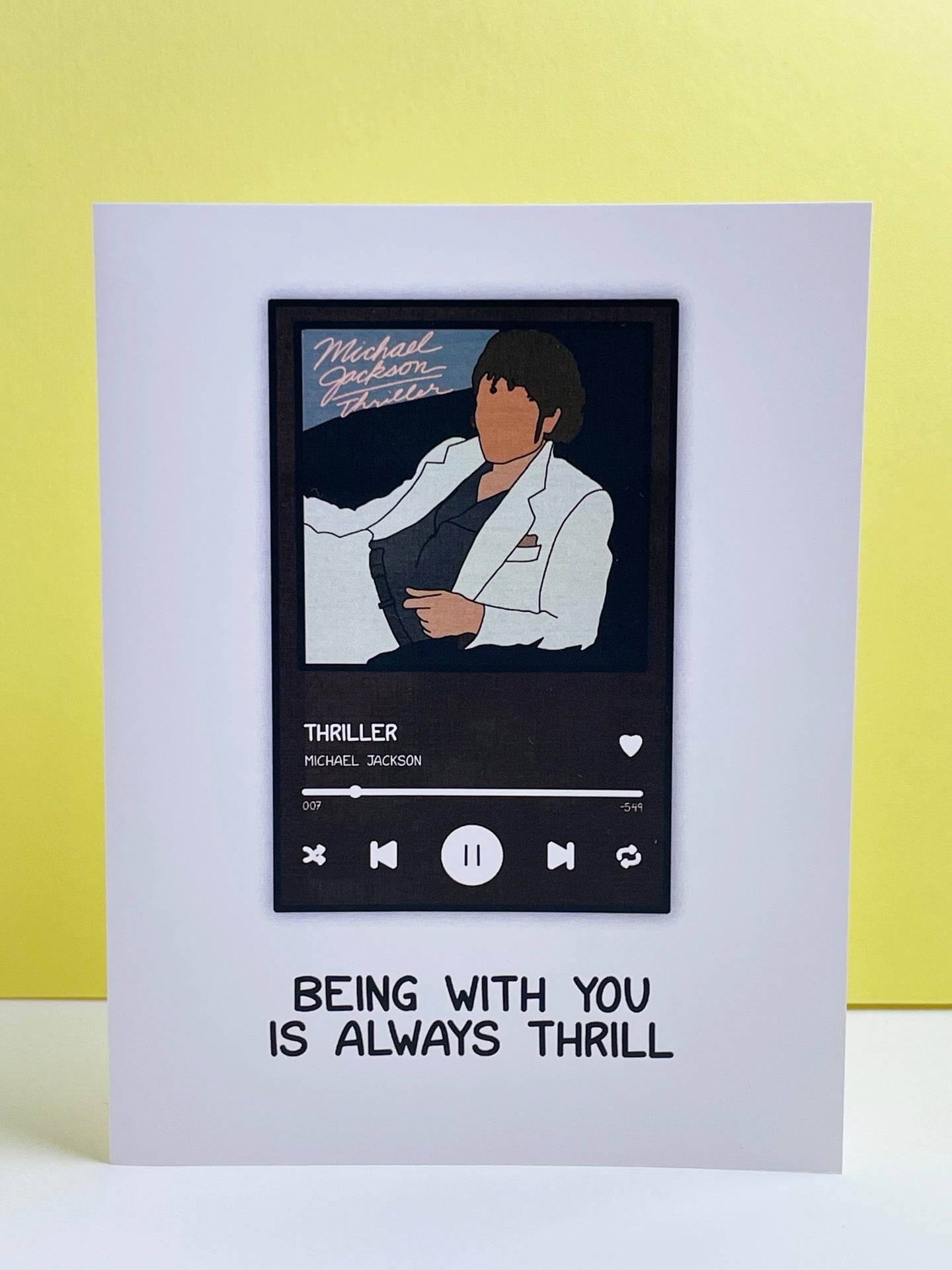 Thriller Song Card
