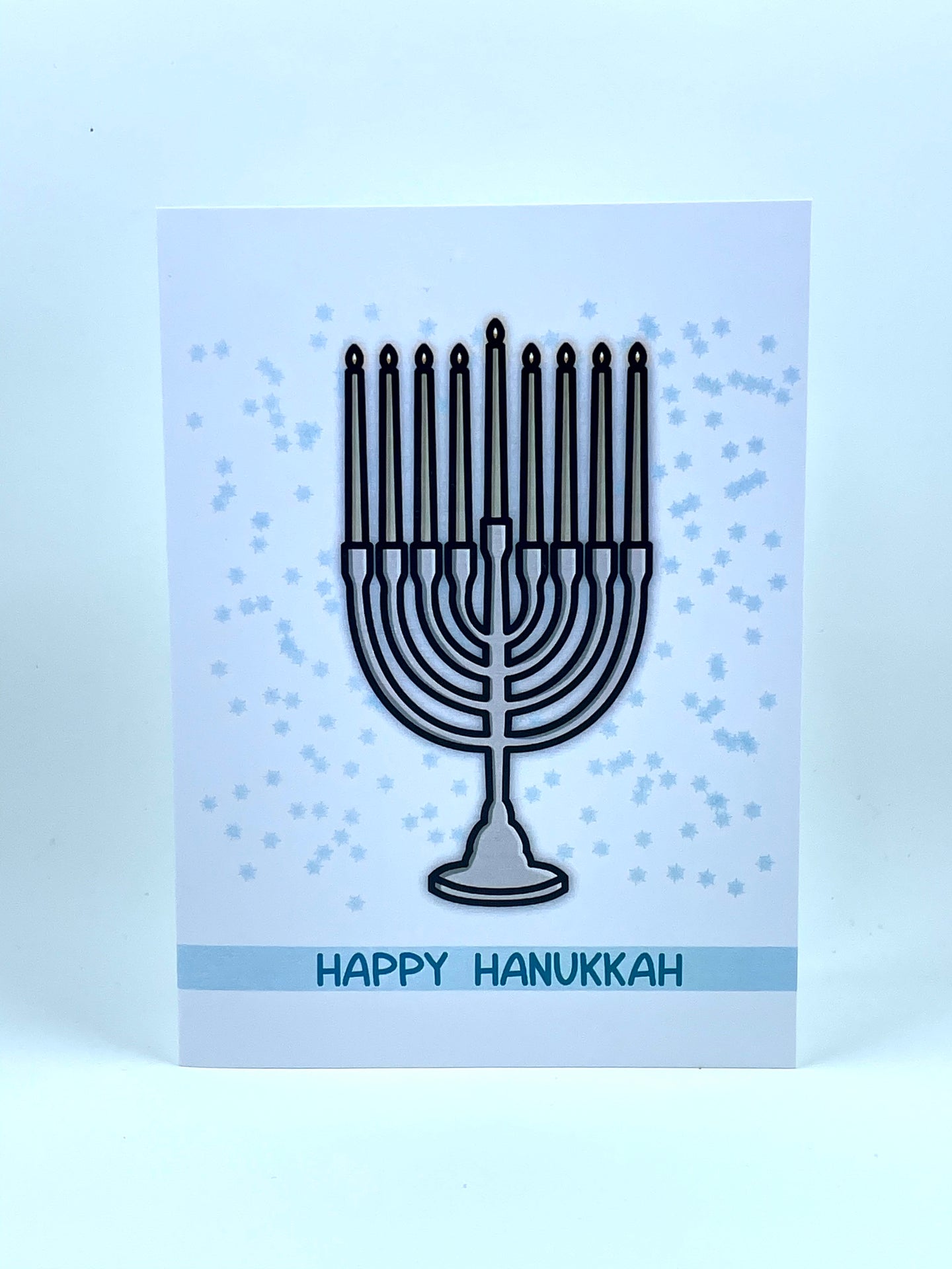 Menorah Hanukkah Card